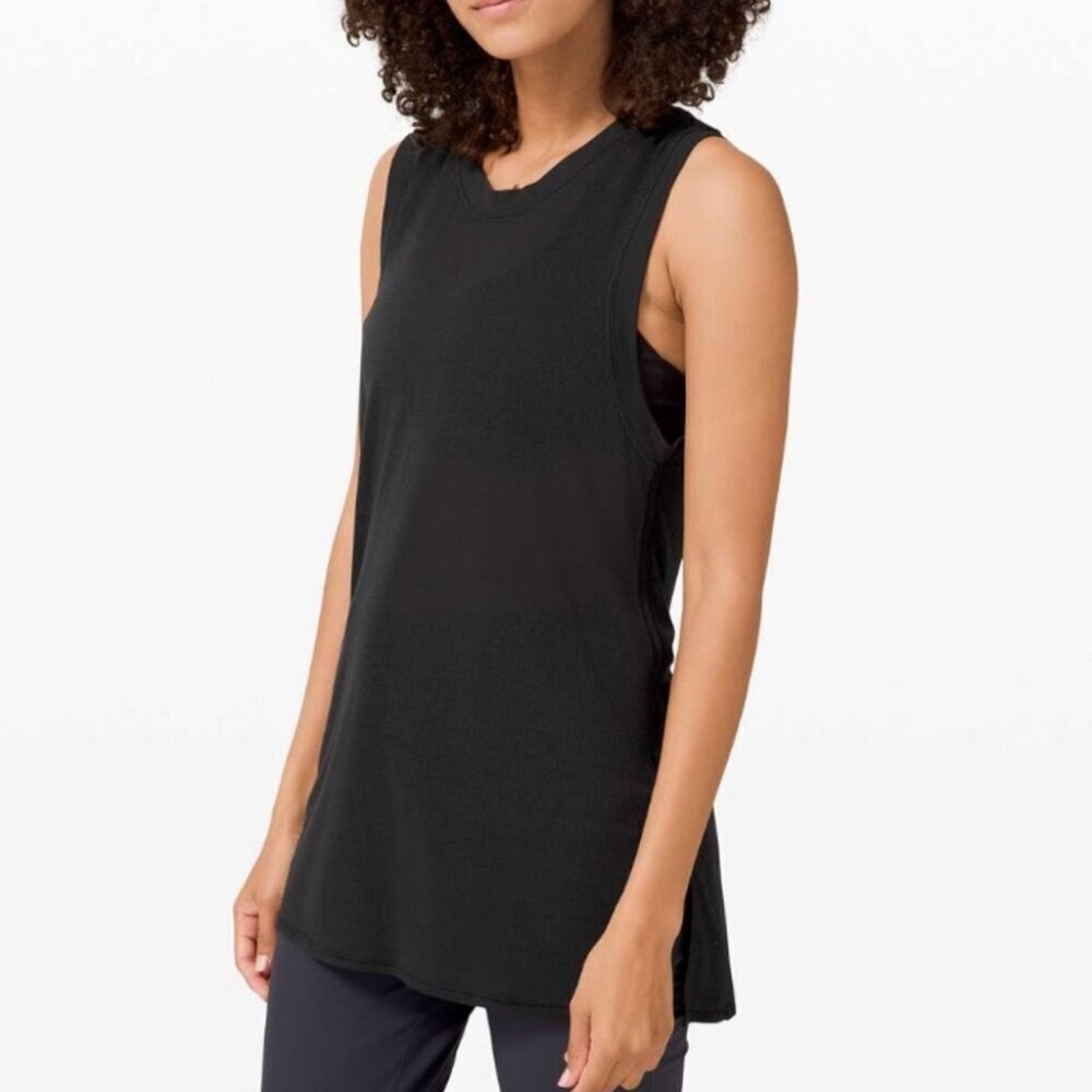 Lululemon Uncovered Tall Tank Top Black